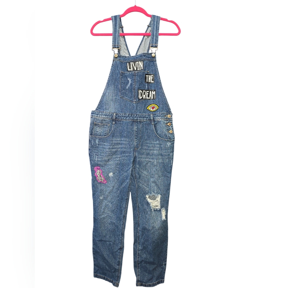 Forever 21 Livin The Dream Denim Jean OverAll Pants Women’s Size 29